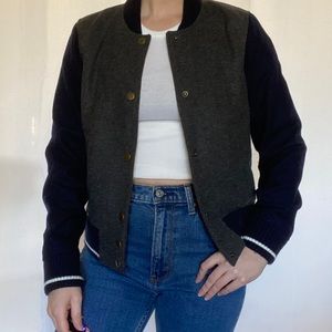 J. Crew Wool Bomber Size Small